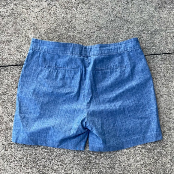 Blue Button-Accent Shorts - Picture 3 of 4